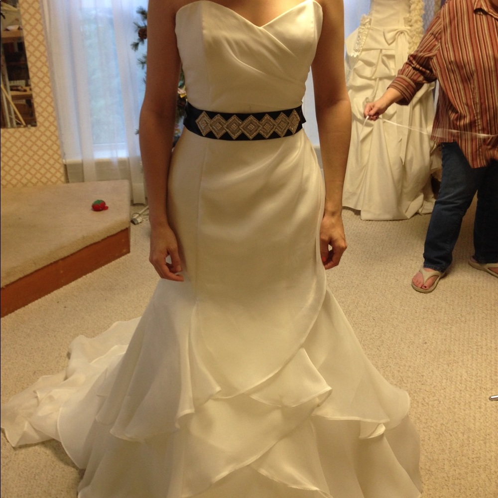 Gorgeous wedding dress with bold embellishment!!